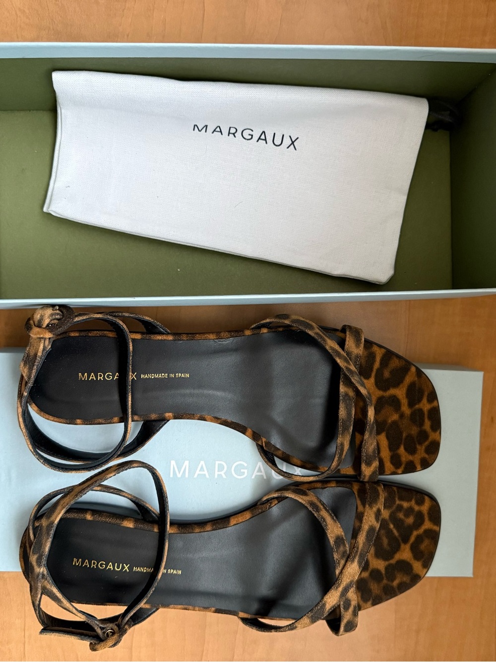 Margaux Leopard Print Strappy Sandals